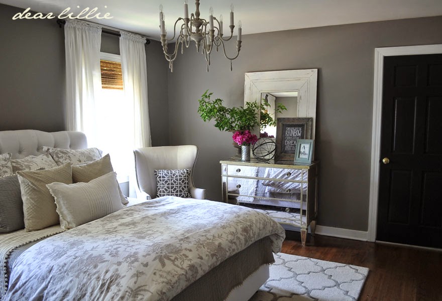 Some Finishing Touches to Our Gray Guest Bedroom - Dear Lillie Studio