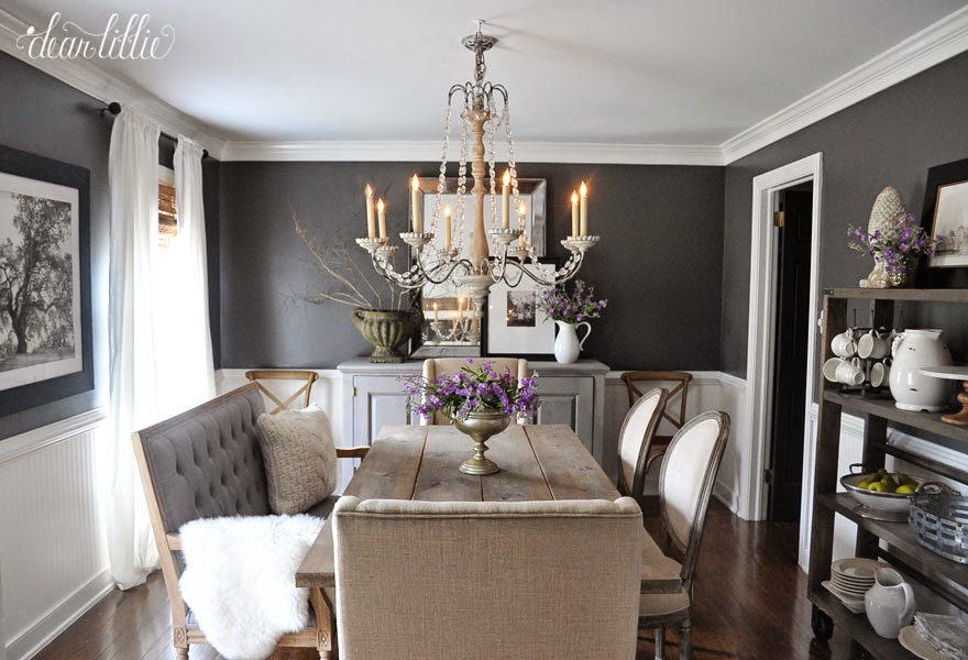 Kendall Charcoal In Our Dining Room, Charcoal Dining Room Ideas