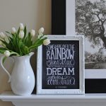 Over the Rainbow 11x14 Chalkboard Print - Image 2