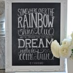 Over the Rainbow 11x14 Chalkboard Print