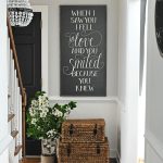 When I Saw You Handmade Oversized Wood Sign