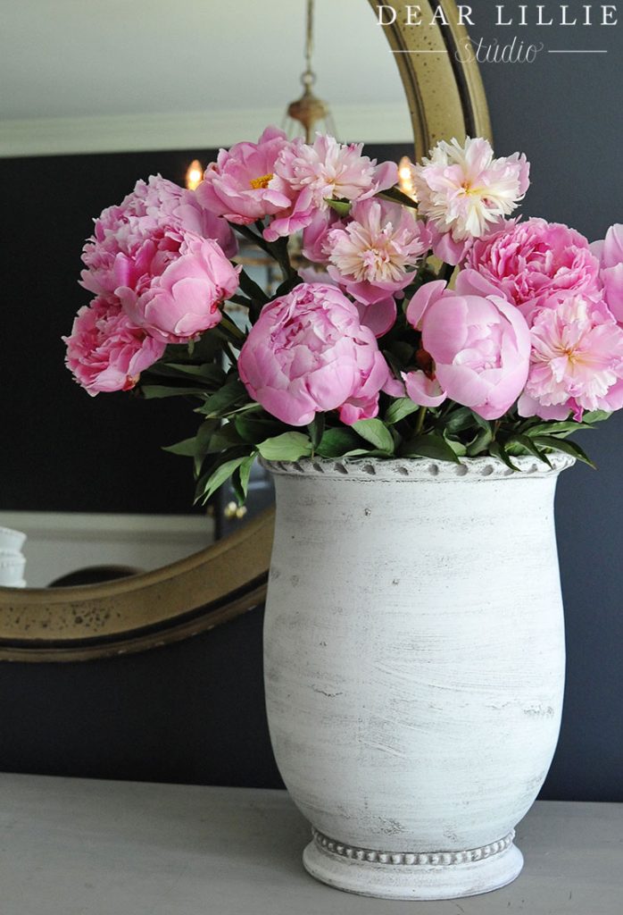 Peonies In Our Dining Room - Dear Lillie Studio