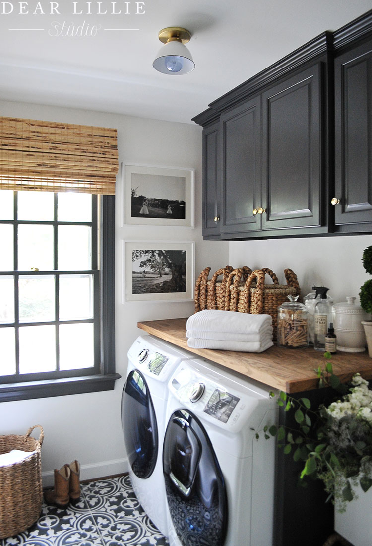 Adding Some Finishing Touches To Our Laundry Room - Dear Lillie Studio
