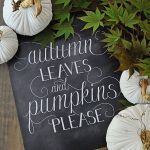 Autumn Leaves 11x14 Chalkboard Print