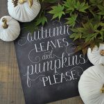 Autumn Leaves 11x14 Chalkboard Print - Image 2