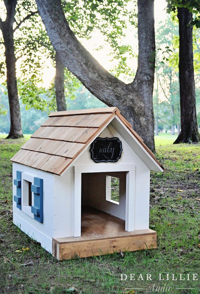 A Handmade Doghouse For Ruby - Dear Lillie Studio