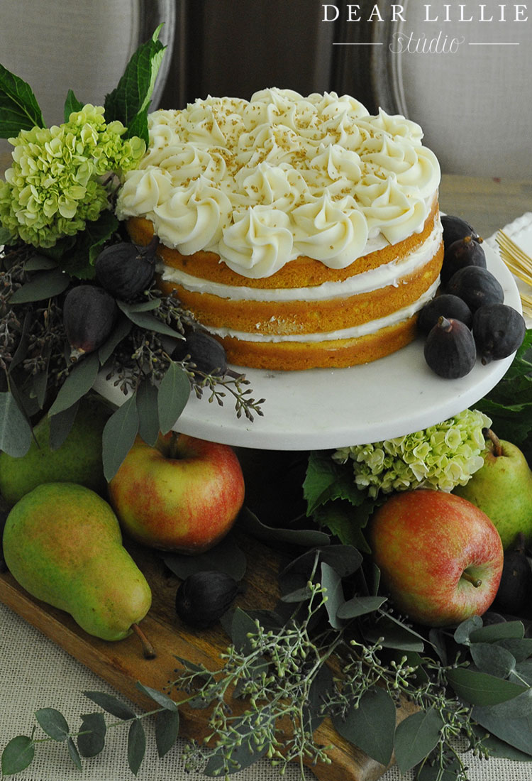 Pumpkin Cake with Cream Cheese Frosting