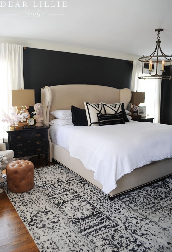 Our Master Bedroom with Some Spring Blossoms - Dear Lillie Studio