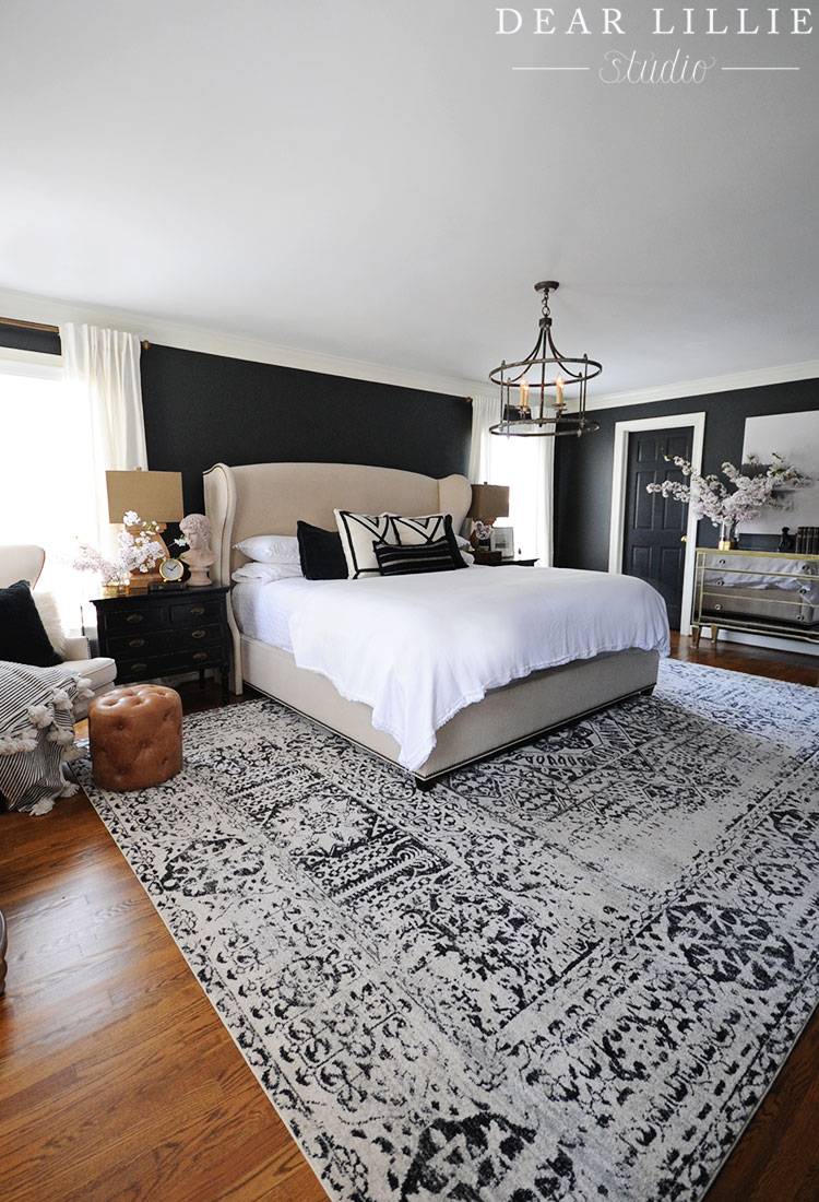 Our Master Bedroom with Some Spring Blossoms - Dear Lillie Studio