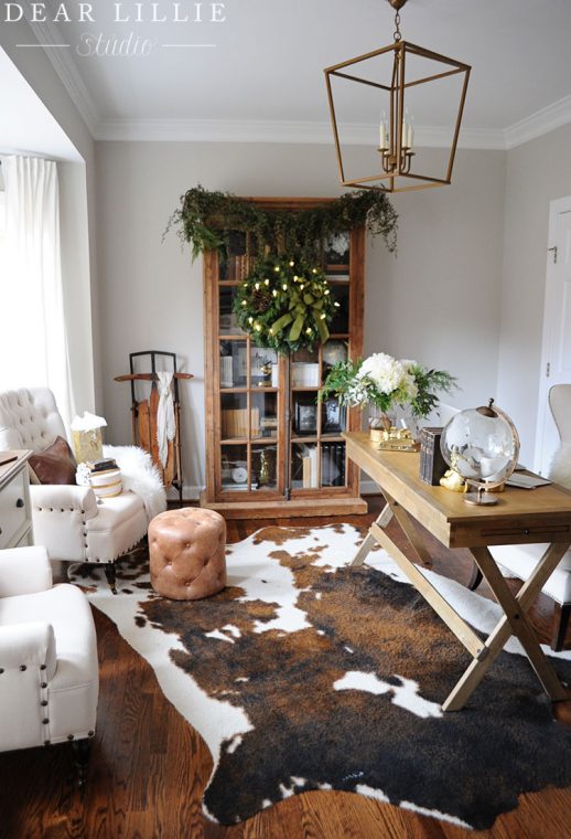 Rental - Christmas Touches In My Home Office - Dear Lillie Studio