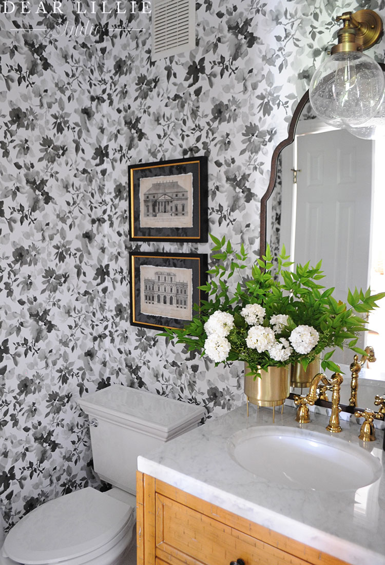 Rental - Downstairs Bathroom Reveal - Dear Lillie Studio