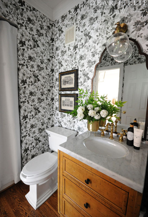 Rental - Downstairs Bathroom Reveal - Dear Lillie Studio