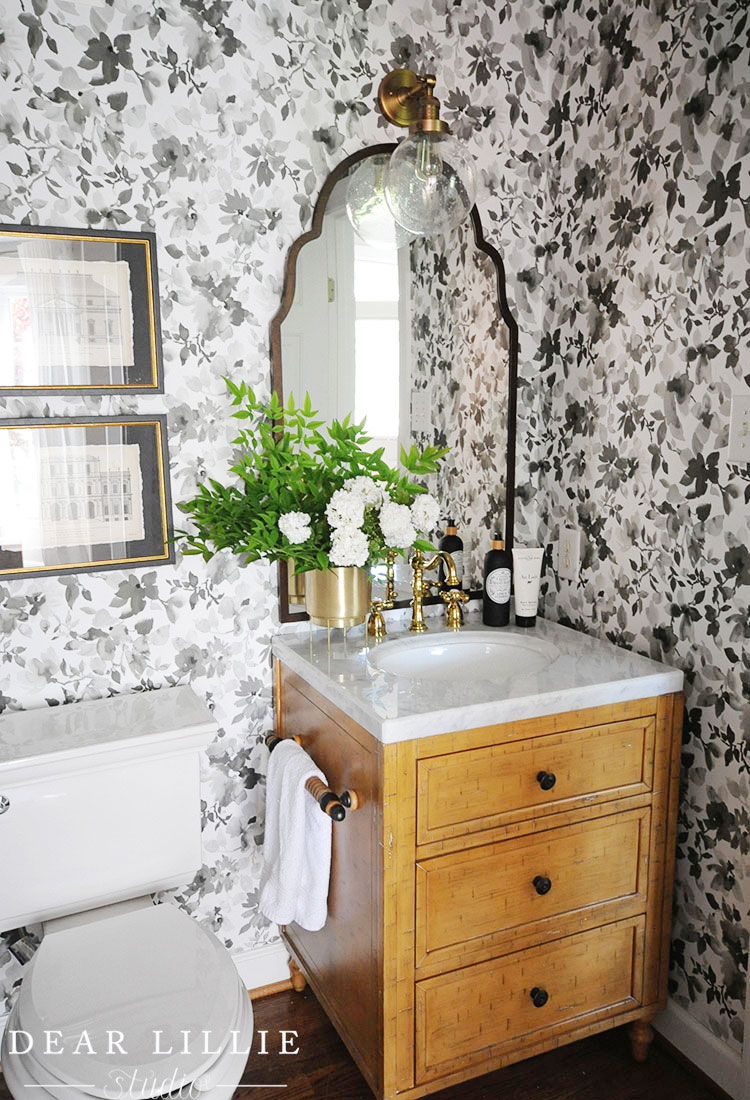 Rental - Downstairs Bathroom Reveal - Dear Lillie Studio