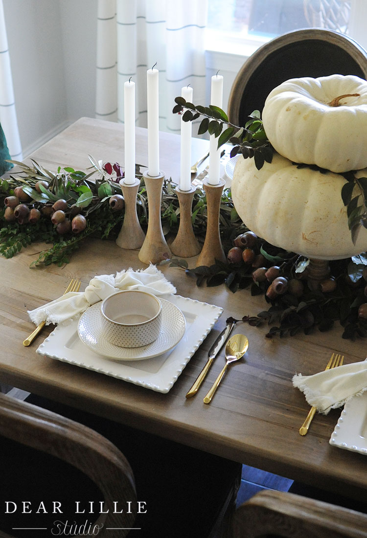 Autumn Tablescape with World Market - Dear Lillie Studio