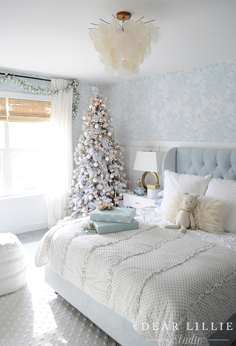 Lillie's New Room Decorated for Christmas - Dear Lillie Studio