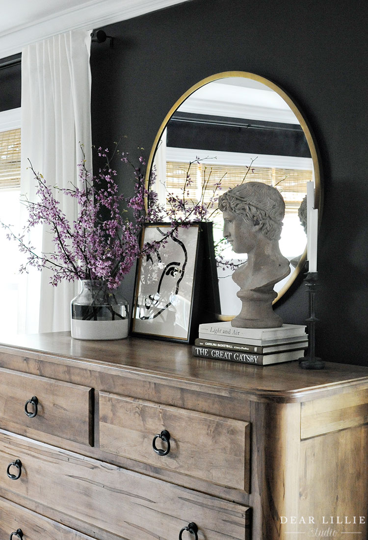 Master Bedroom With Bright Spring Eastern Redbud Branches - Dear Lillie ...