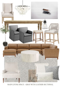 Main Living Space Mood Boards - Warmer Accents - Dear Lillie Studio