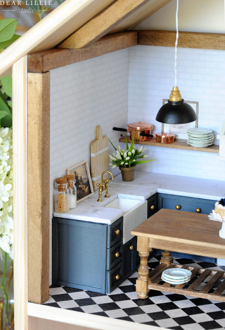 diy dollhouse kitchen cabinets