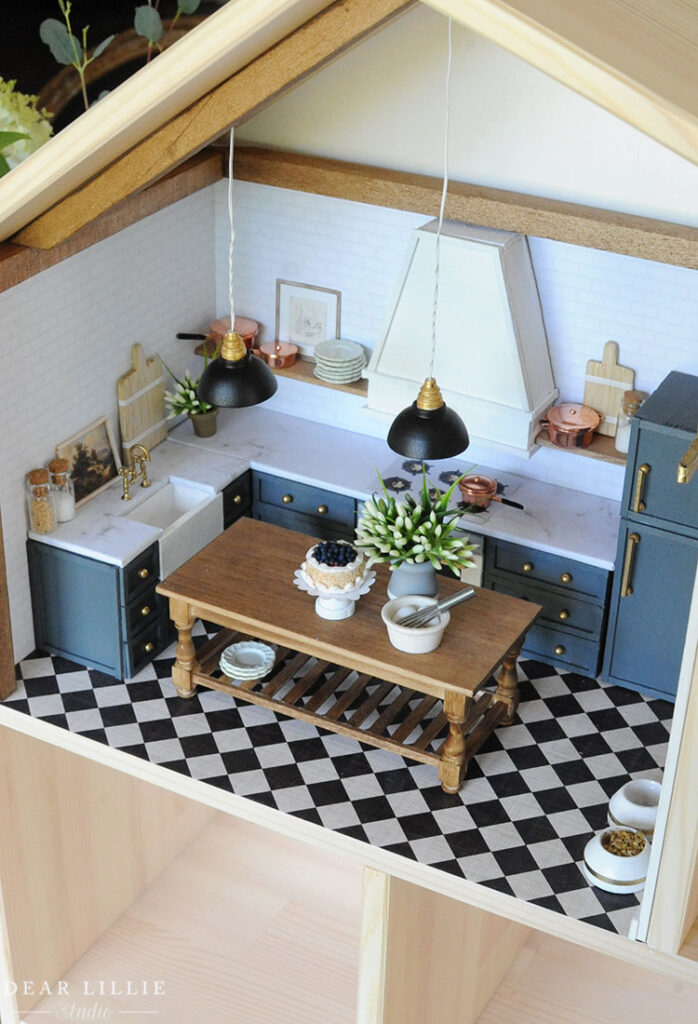 Diy Dollhouse Kitchen How We Made Our Cabinets For Ikea Dear Lillie Studio - Diy Dollhouse Kitchen Furniture