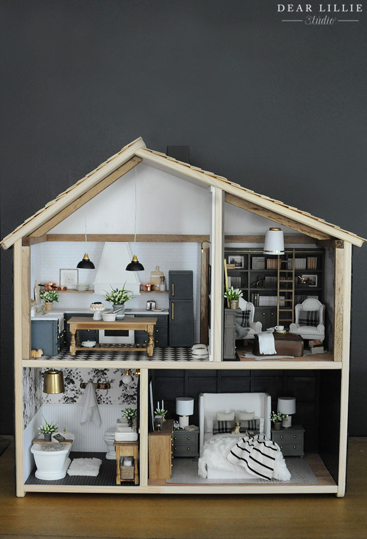 Our Finished Dollhouses (IKEA Flisat Hack) - Dear Lillie Studio