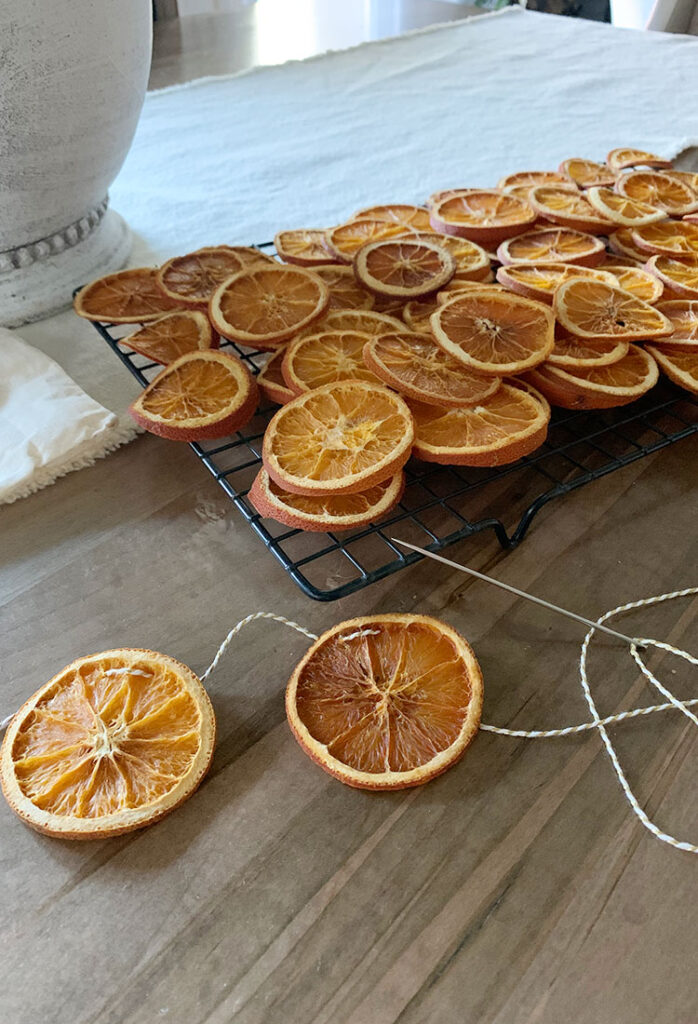 How to Make Dried Orange Slice Garland » Homemade Heather