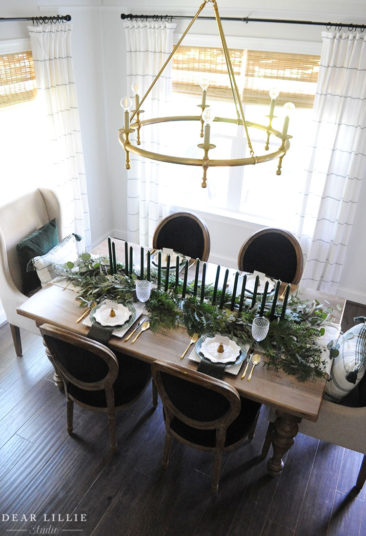 A Little Holiday Tablescape with Some Dried Orange Slices - Dear Lillie ...