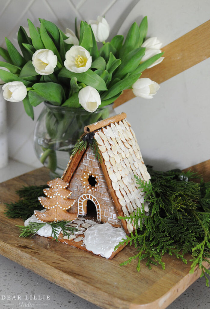 Gingerbread House with Almond Roof