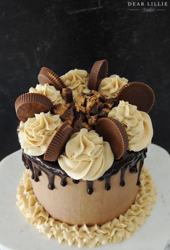 Reese's Chocolate Cake with Peanut Butter Frosting