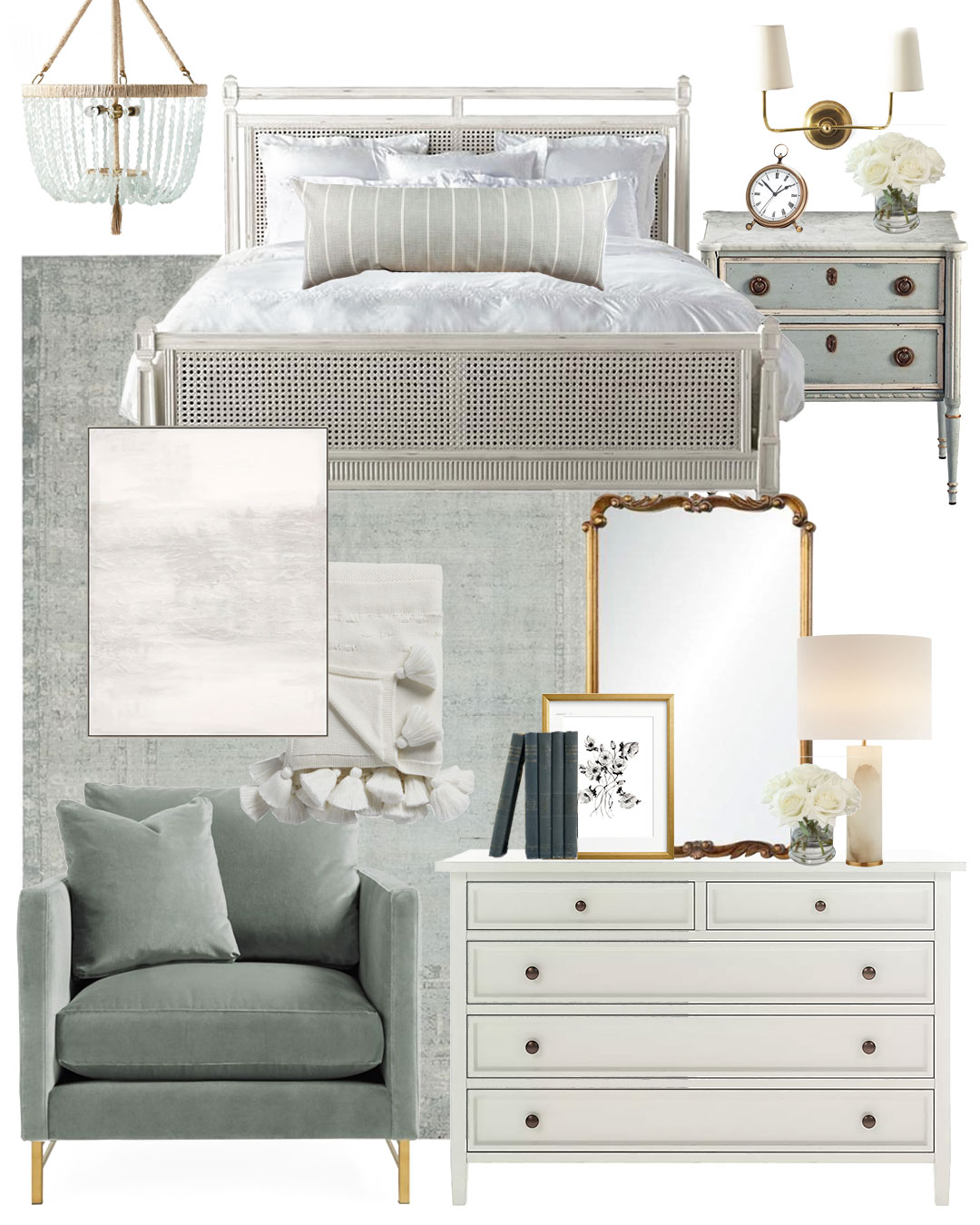 Splurge Vs. Save Mood Boards – Bedroom Option 5 - Dear Lillie Studio