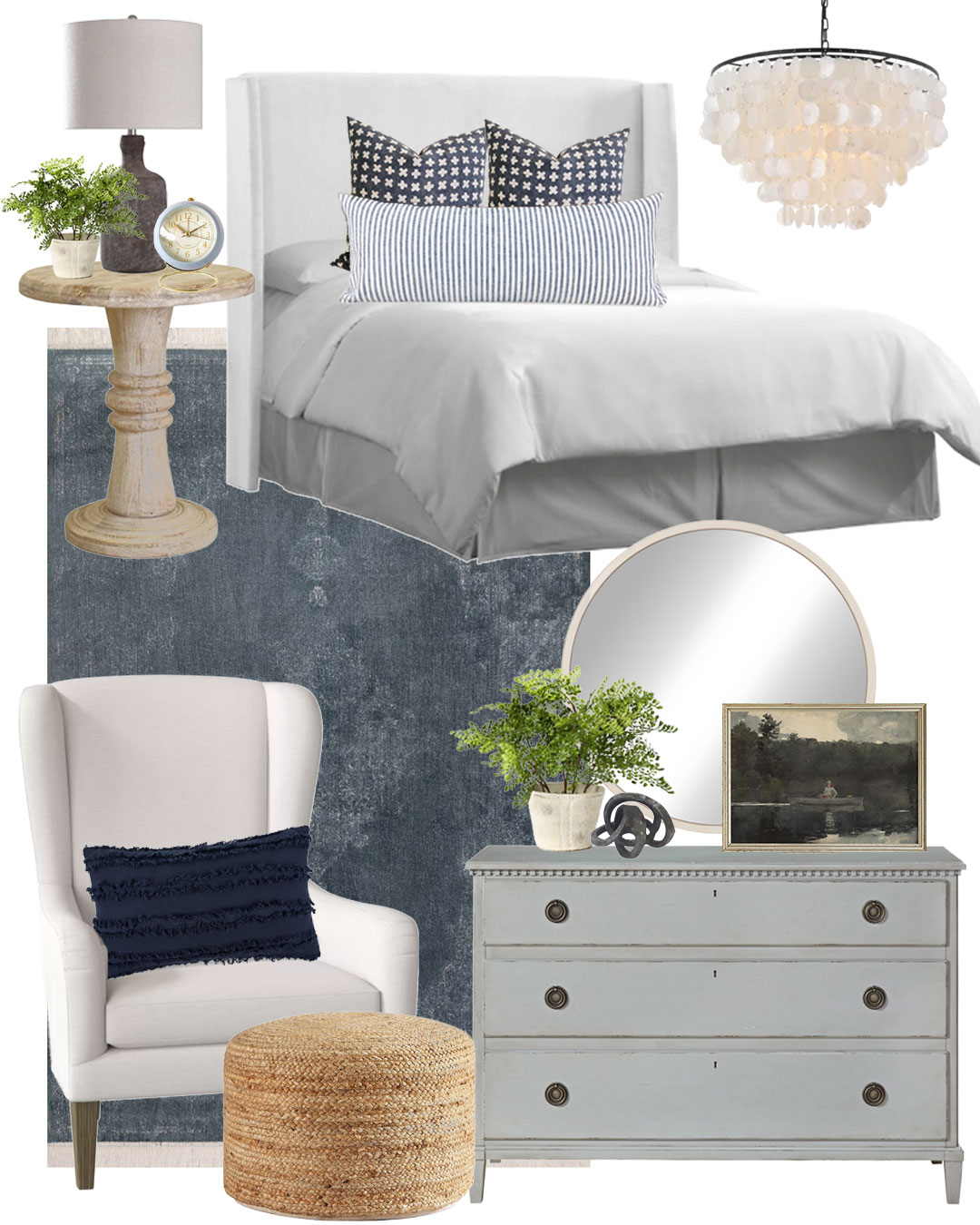 Splurge Vs. Save Mood Boards - Bedroom Option 2 - Dear Lillie Studio