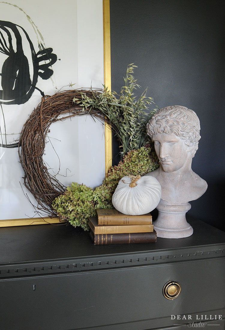 DIY Fall Hydrangea Wreath
