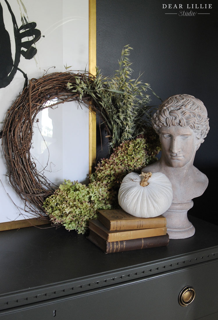 DIY Fall Hydrangea Wreath