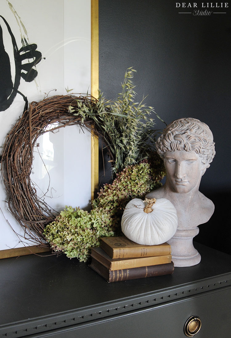 DIY Fall Hydrangea Wreath