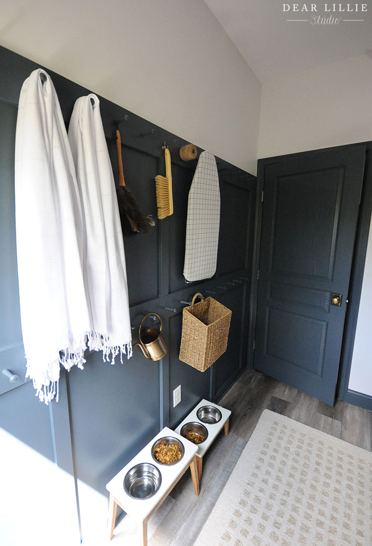 Adding Shaker Pegs and A Counter to Our Laundry Room - Dear Lillie Studio,  Shaker Pegs 