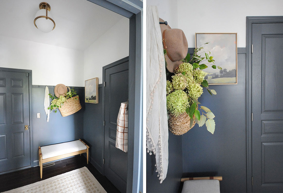 Adding Shaker Pegs To Our Small Mudroom - Dear Lillie Studio