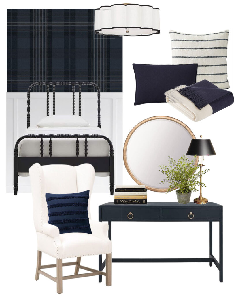 Guest Room With Twin Beds Mood Boards - Dear Lillie Studio
