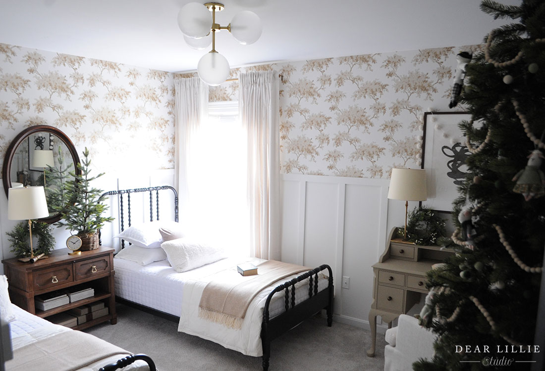 Our Guest Bedroom with Twin Beds and Christmas Touches - Dear ...