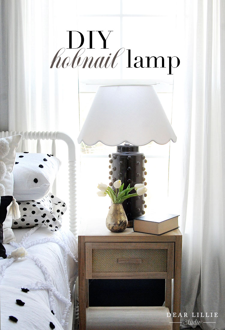 DIY Hobnail Lamp