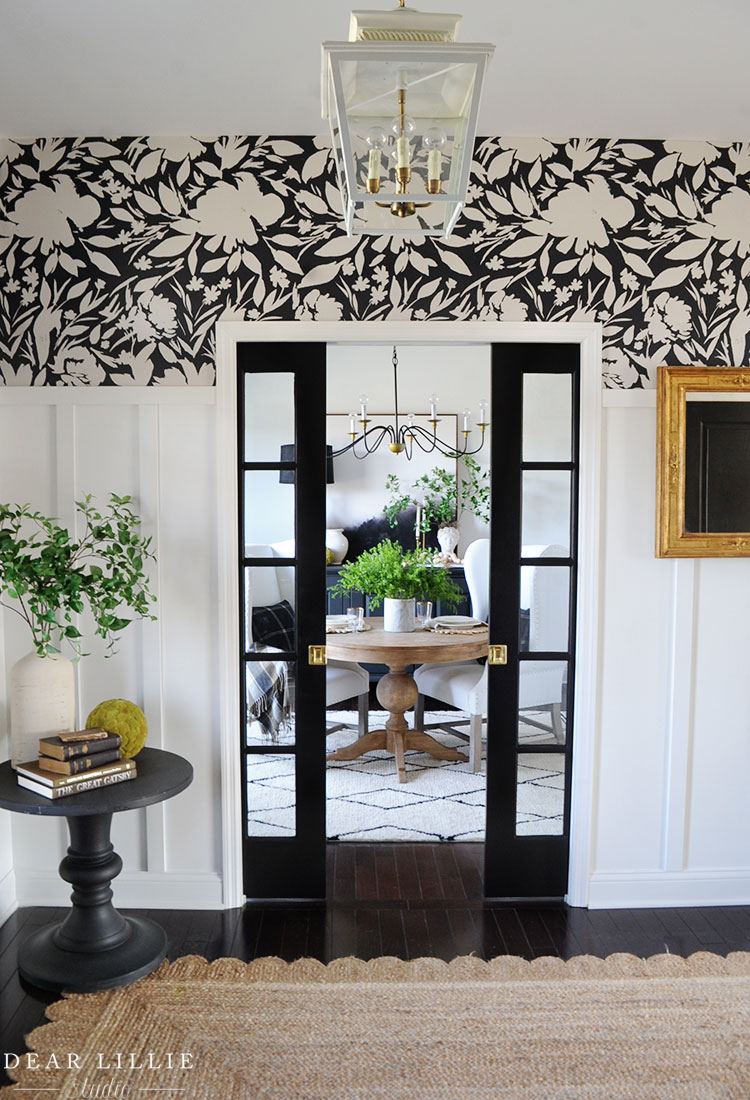 Dressing Up Our Entryway with Board and Batten and Wallpaper