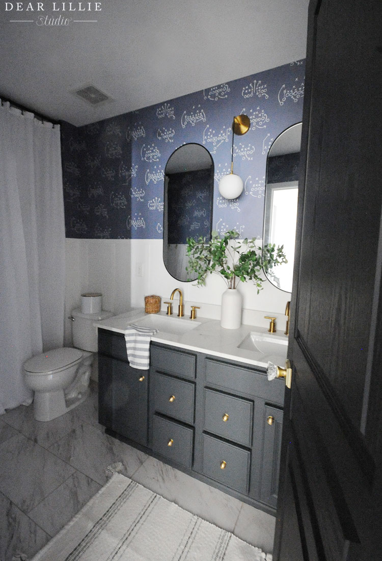 Bathroom Makeover with Board and Batten