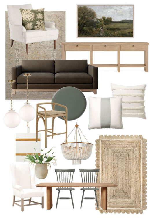 Green Mood Board for the Main Living Space of Our New House - Dear ...