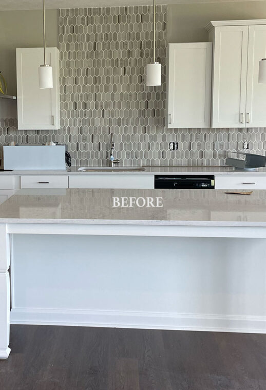 Shelf Above Kitchen Sink In Our New Kitchen Dear Lillie Studio   KitchenBefore 518x760 