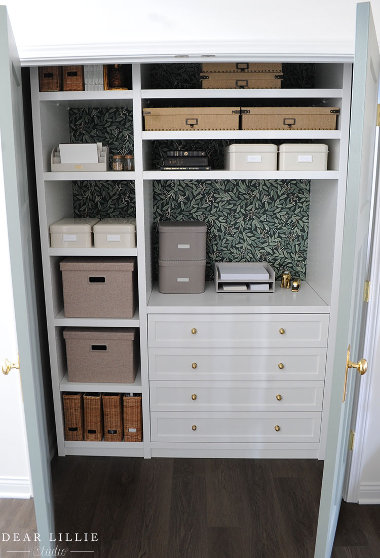 Entryway Closet with Storage Makeover