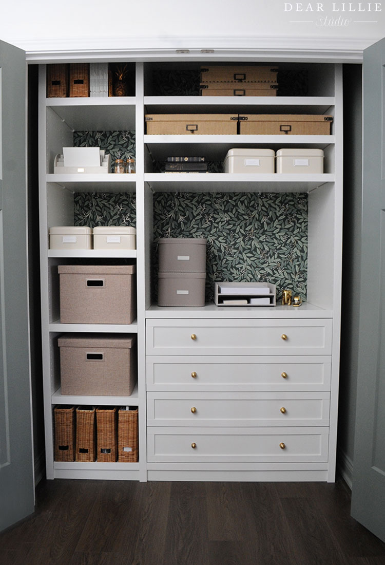 Entryway Closet with Storage Makeover