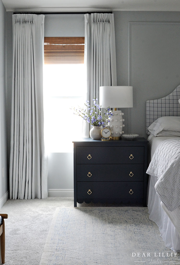 Pleated Drapery Panels In Our Bedroom