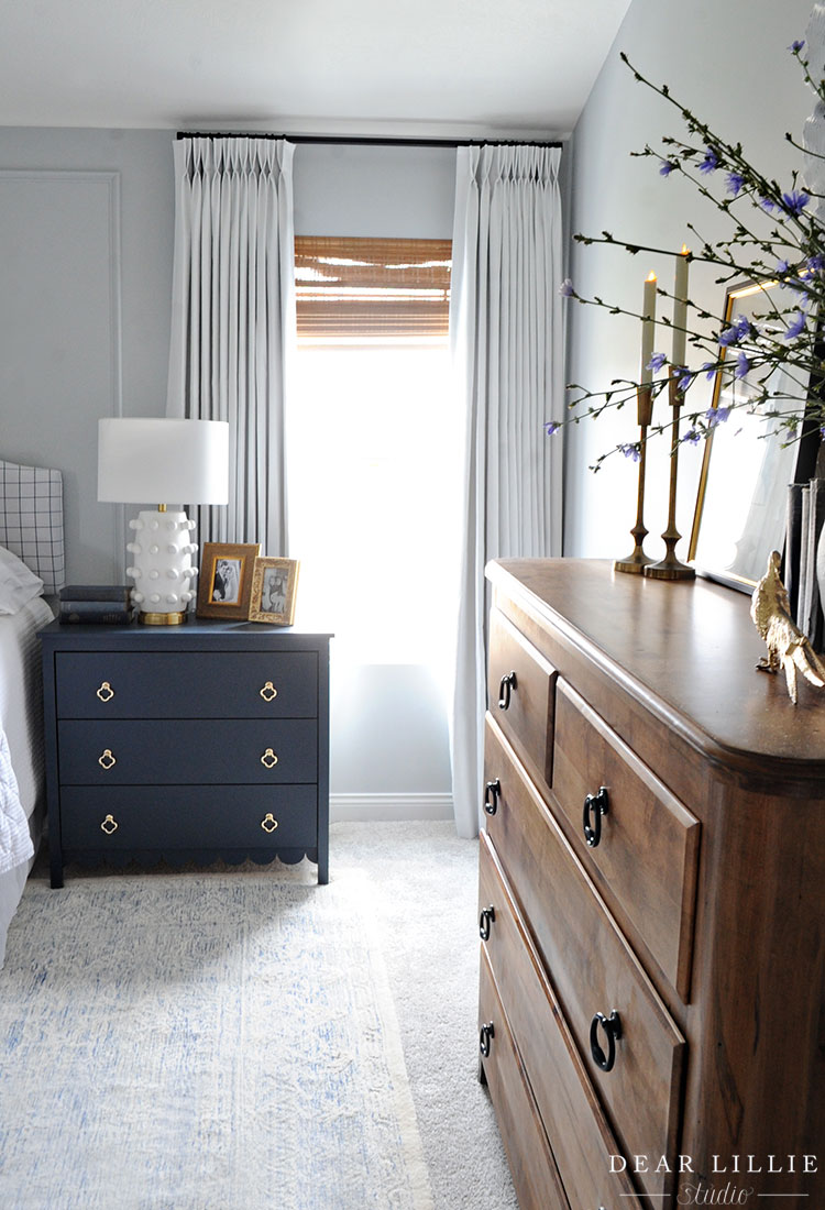 Pleated Drapery Panels In Our Bedroom