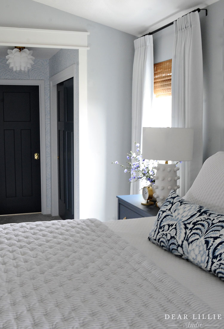 Pleated Drapery Panels In Our Bedroom