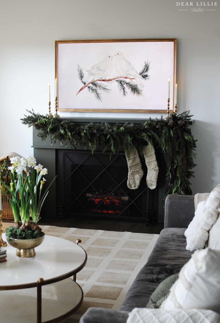 DIY Fireplace With Electric Logs