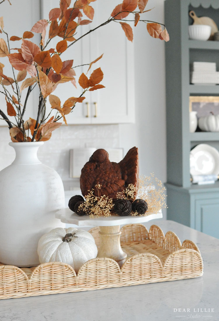 Turkey Shaped Cake for Thanksgiving