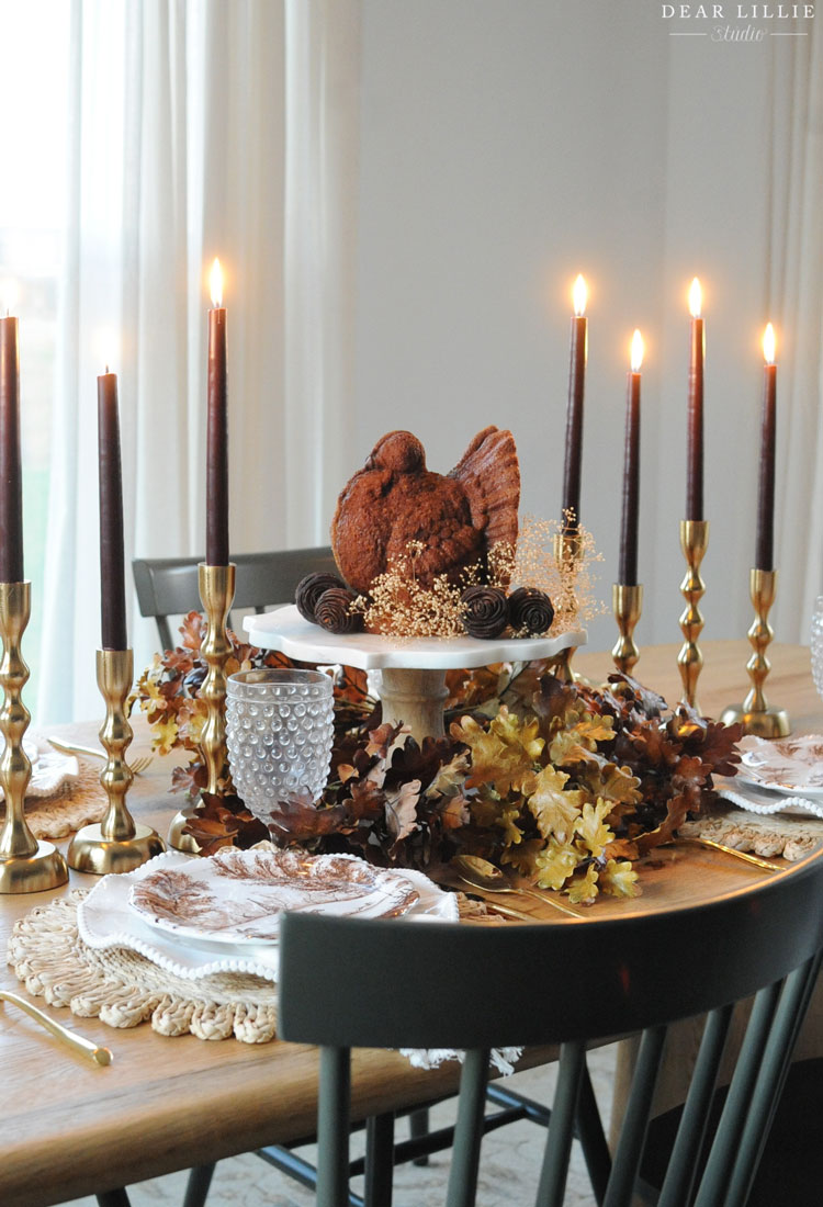 Turkey Shaped Cake for Thanksgiving